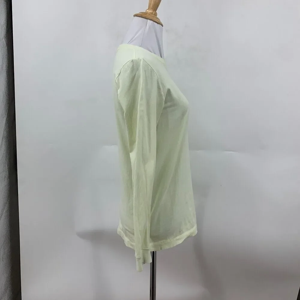 The Nike Tee Shirt Girls Youth L Large Celery Green Long Sleeve Athletic Shirt
